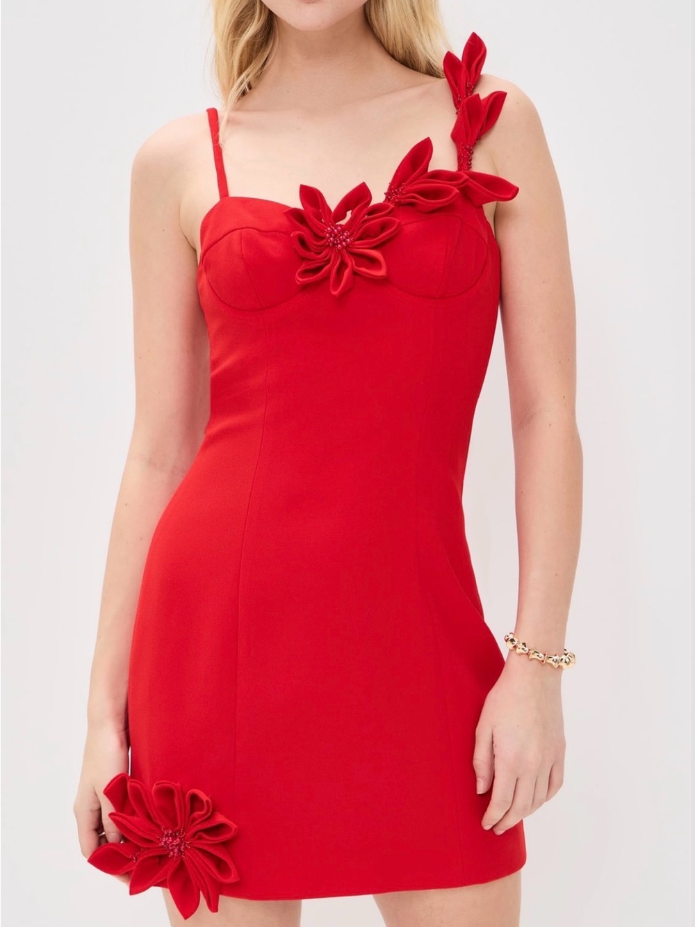 Patbo Dhalia Crepe Mini Dress NEW NWT